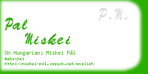pal miskei business card